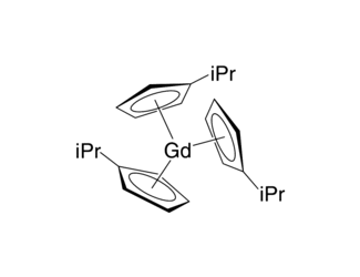 Tris(isopropylcyclopentadienyl)gadolinium(III) Chemical Structure